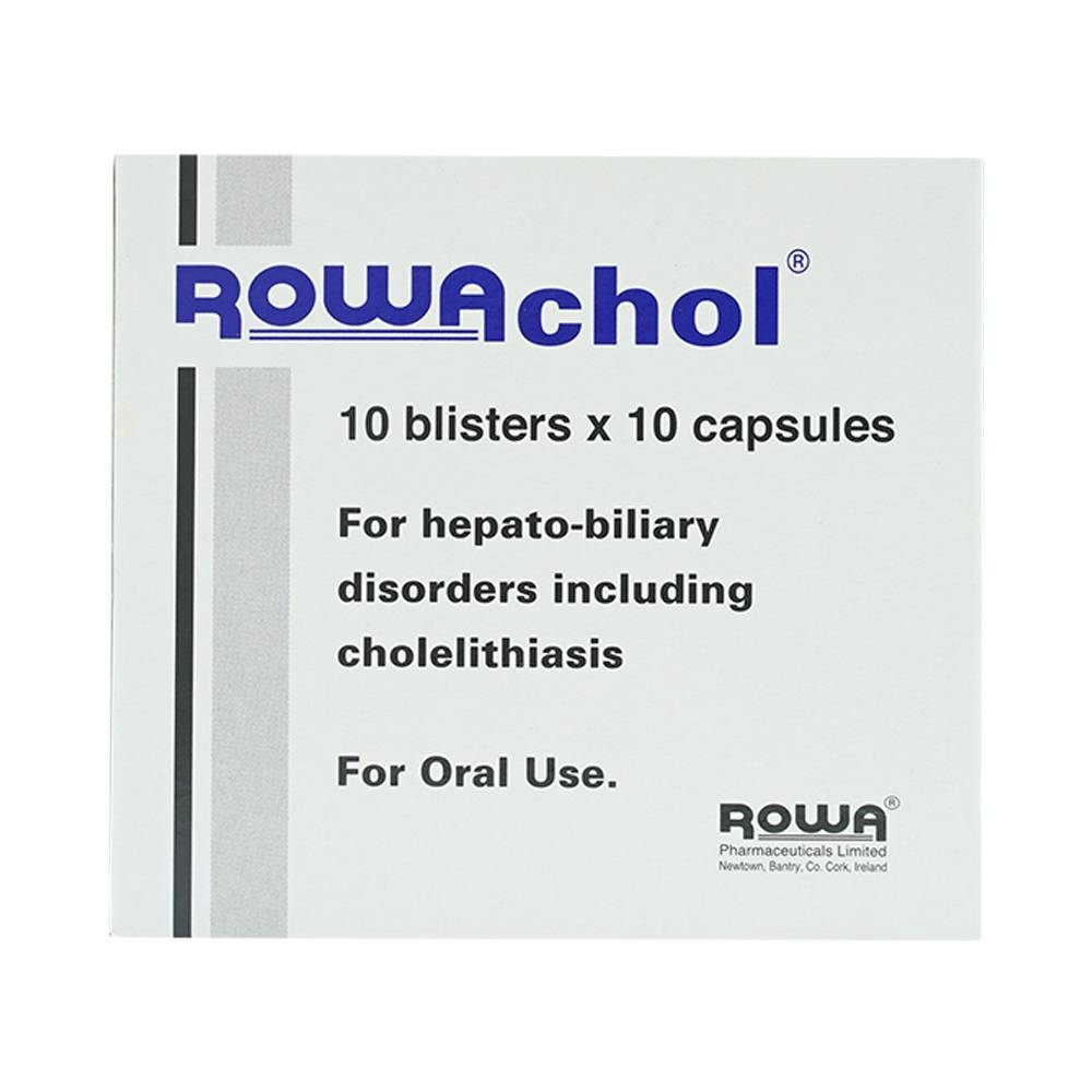 Hình ảnh Thuốc Rowachol Rowa điều trị làm tan sỏi đường mật (10 vỉ x 10 viên)