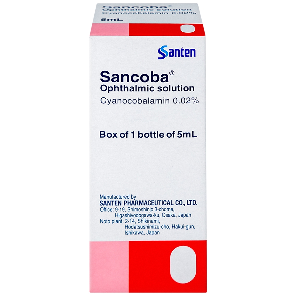 Hình ảnh Thuốc nhỏ mắt Sancoba Santen cải thiện sự dao động về điều tiết trong chứng mỏi mắt (5ml) 