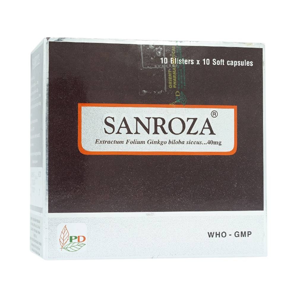 Hình ảnh Thuốc Sanroza 40mg Phương Đông điều trị đau cách hồi, bệnh raynaud (10 vỉ x 10 viên)