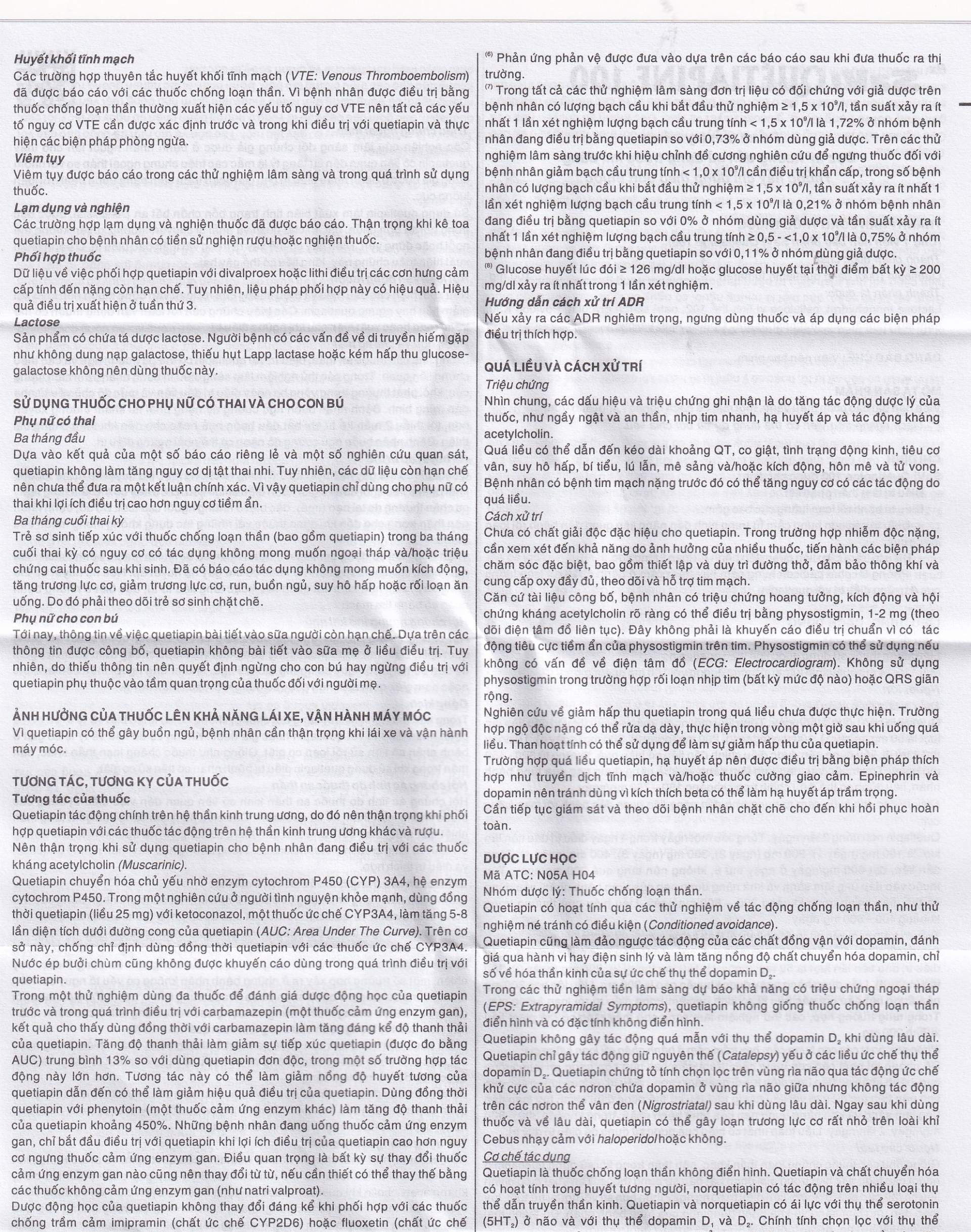 Hình ảnh Thuốc Savi Quetiapine 100 điều trị tâm thần phân liệt (3 vỉ x 10 viên)