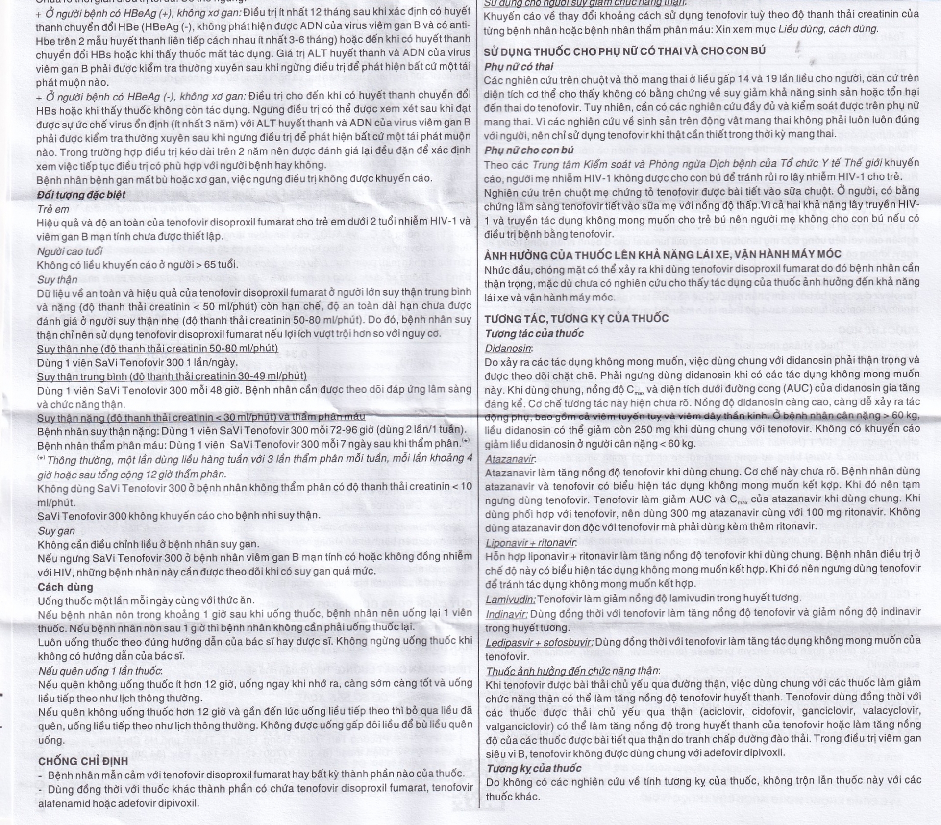 Hình ảnh Thuốc Savi Tenofovir 300 điều trị nhiễm HIV-1 ở người lớn (3 vỉ x 10 viên)