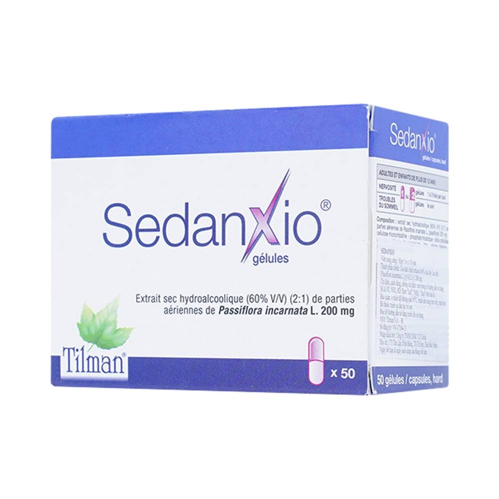Hình ảnh Thuốc Sedanxio Tilman điều trị chứng lo âu, mất ngủ (5 vỉ x 10 viên)