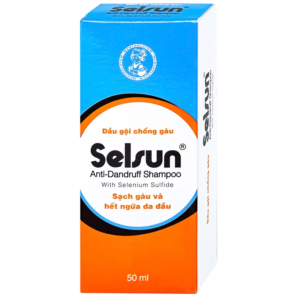 Hình ảnh Dầu gội chống gàu Selsun Anti-Dandruff Shampoo Rohto sạch gàu và hết ngứa da đầu (50ml)