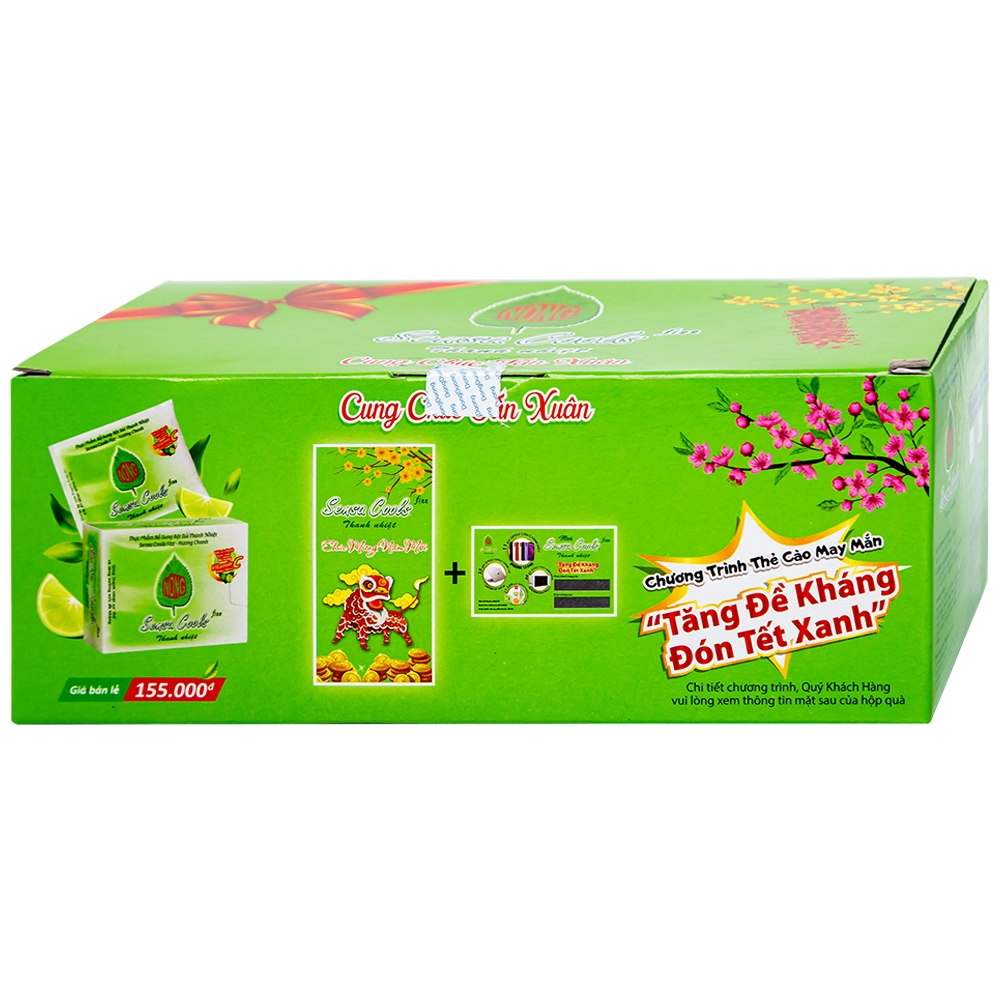 Hình ảnh Bột sủi Sensa Cools Enesis giúp thanh nhiệt cơ thể và tăng cường sức đề kháng (6 gói x 7g)