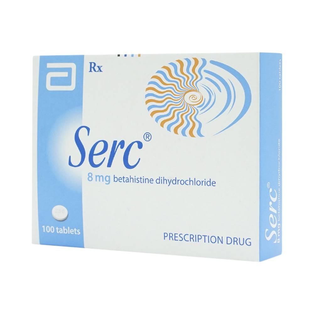 Hình ảnh Thuốc Serc Abbott điều trị chóng mặt, mất thính giác, ù tai (4 vỉ x 25 viên)