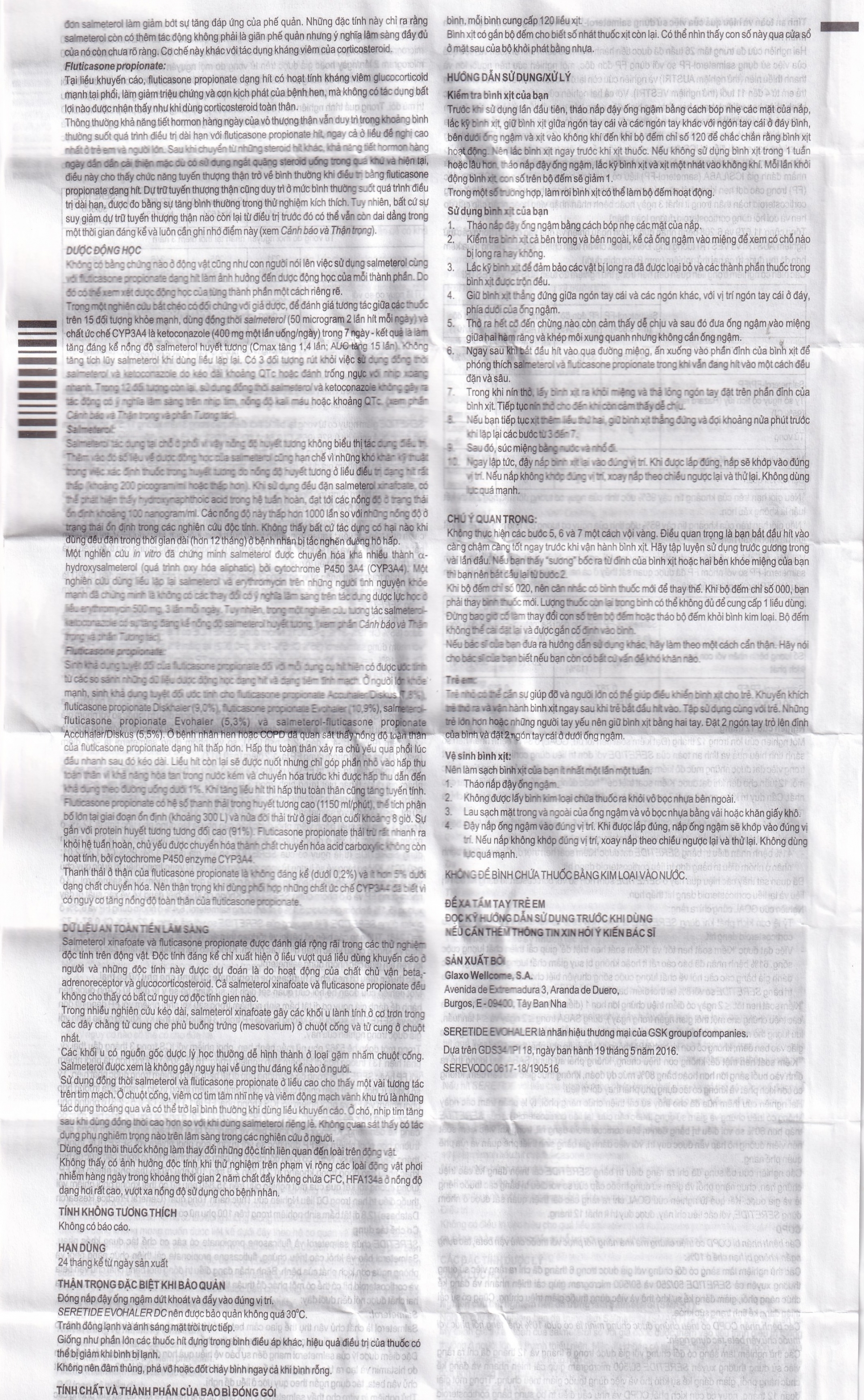 Hình ảnh Khí dung Seretide Evohaler DC 25/125 Gsk điều trị hen phế quản, tắc nghẽn phổi mạn tính (120 liều)