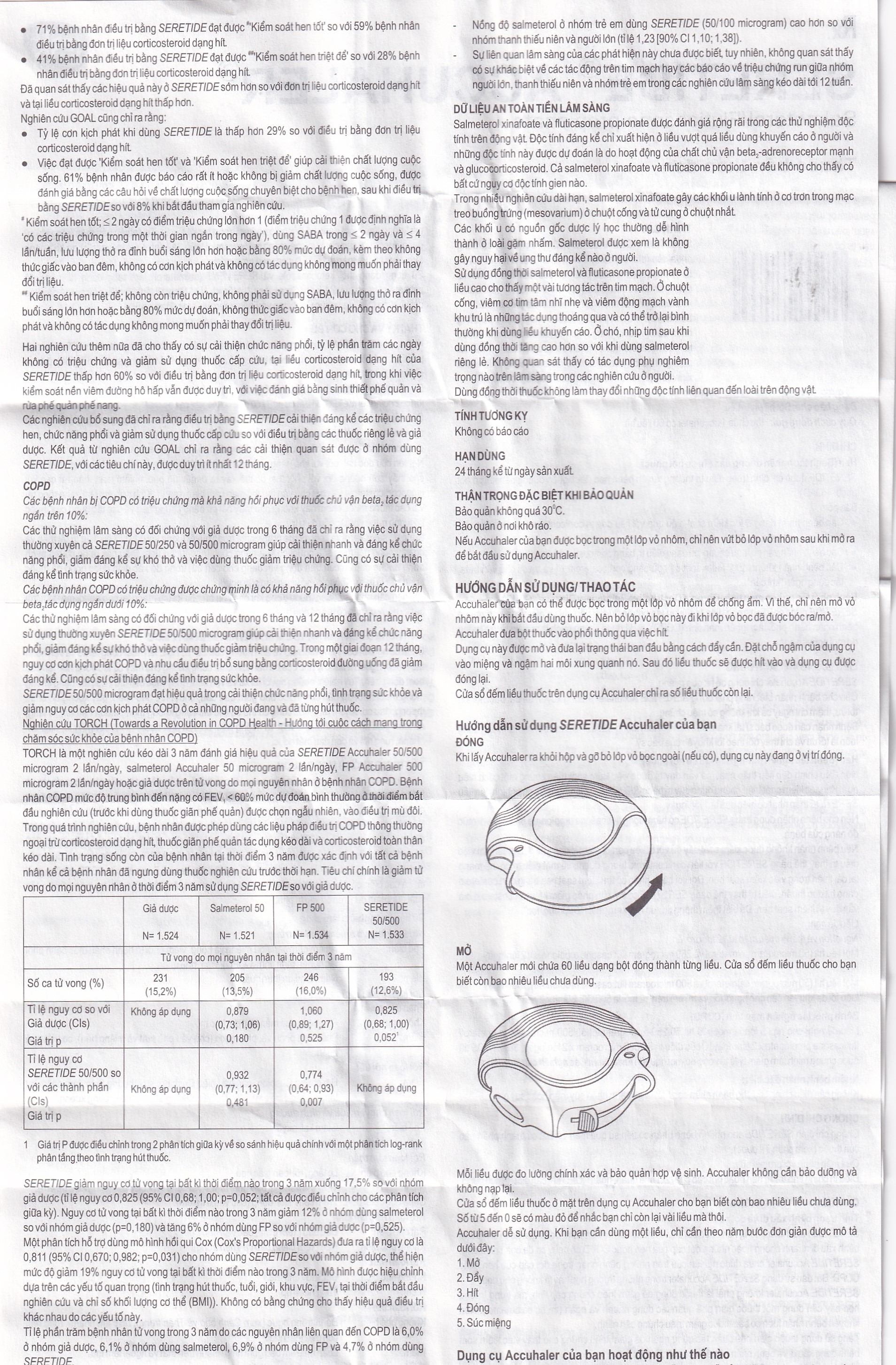 Hình ảnh Bột hít phân liều Seretide Evohaler DC 50/250 Gsk điều trị hen phế quản, tắc nghẽn phổi mạn tính (60 liều)