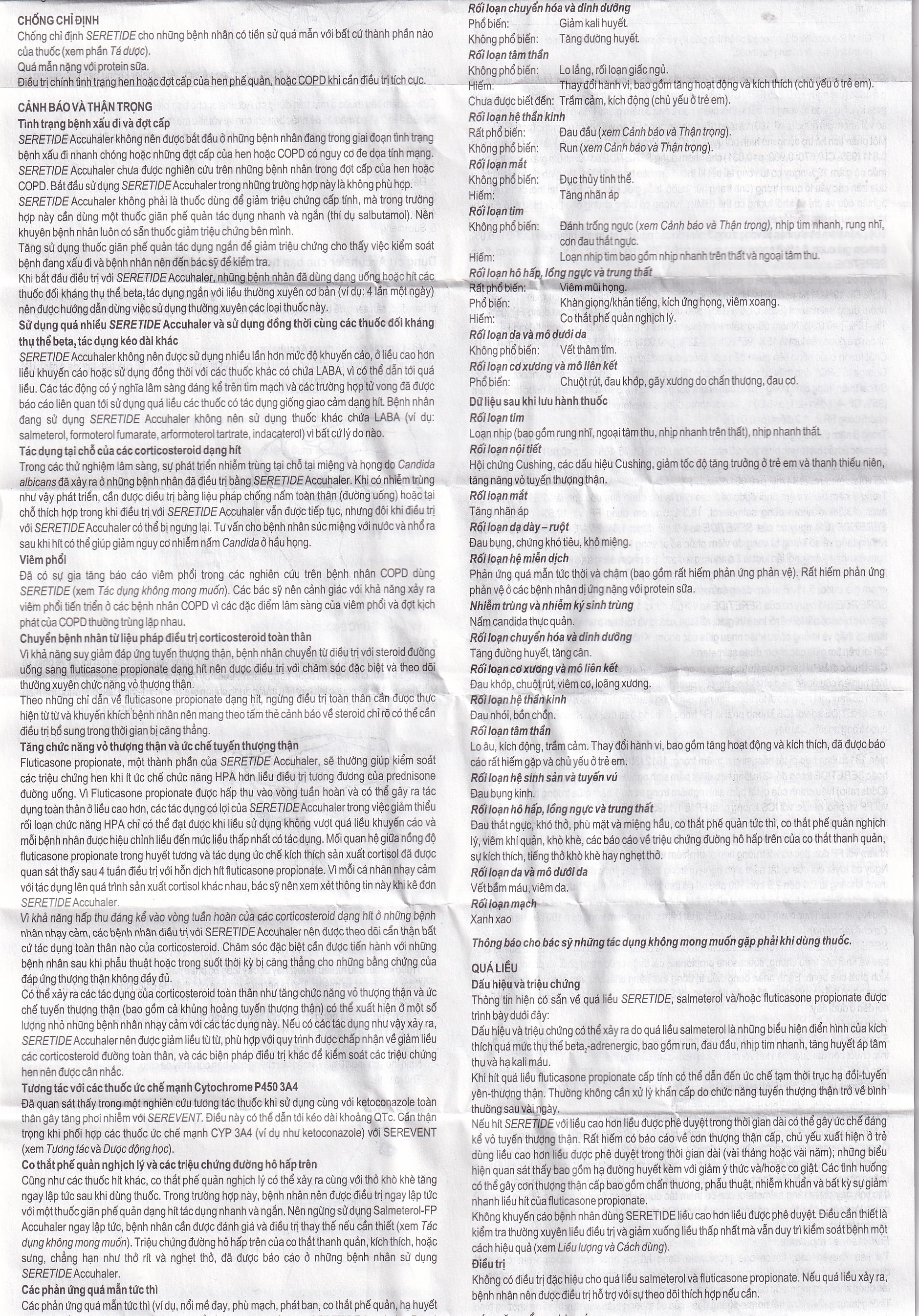 Hình ảnh Bột hít phân liều Seretide Evohaler DC 50/250 Gsk điều trị hen phế quản, tắc nghẽn phổi mạn tính (60 liều)