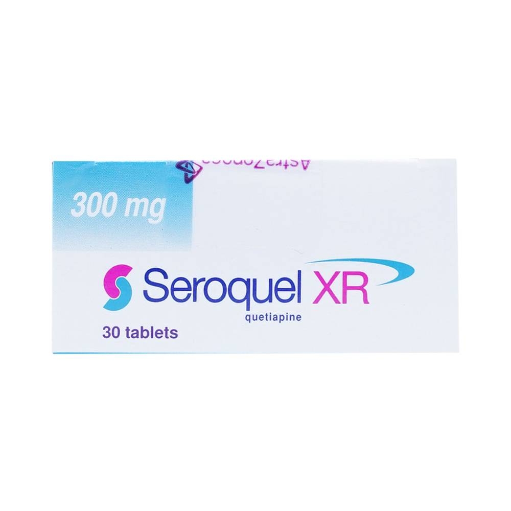 Hình ảnh Thuốc Seroquel XR 300mg AstraZeneca điều trị tâm thần phân liệt (3 vỉ x 10 viên)