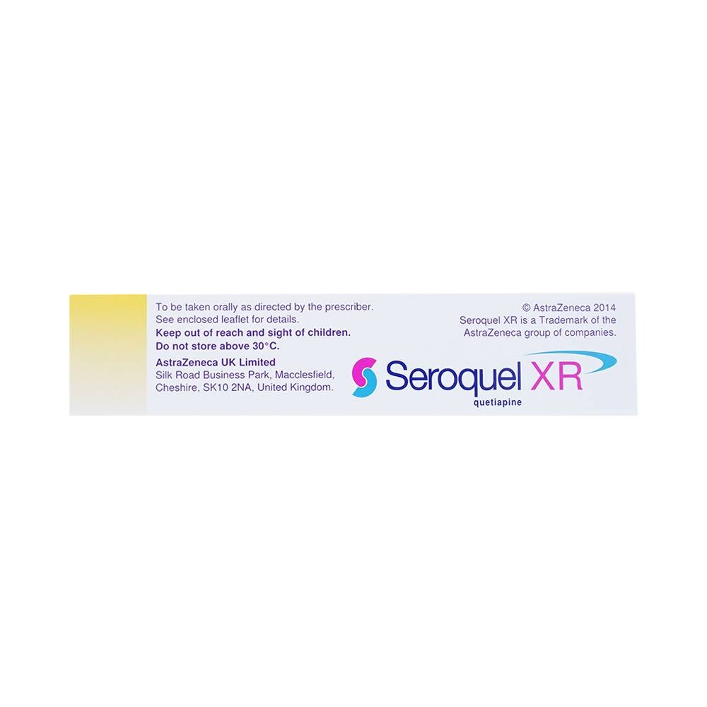 Hình ảnh Thuốc Seroquel XR 50mg AstraZeneca điều trị tâm thần phân liệt (3 vỉ x 10 viên)