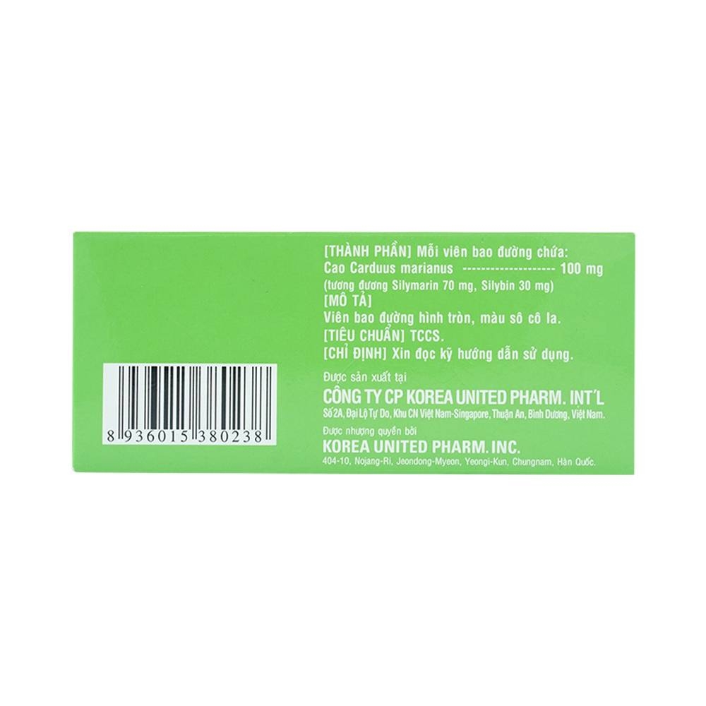 Hình ảnh Thuốc Silgran 100mg United điều trị nhiễm độc gan, bảo vệ tế bào gan (10 vỉ x 10 viên)