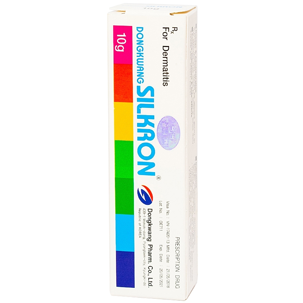 Hình ảnh Kem bôi da SILKRON Dongkwang điều trị nhiễm khuẩn, nhiễm nấm (10g) 
