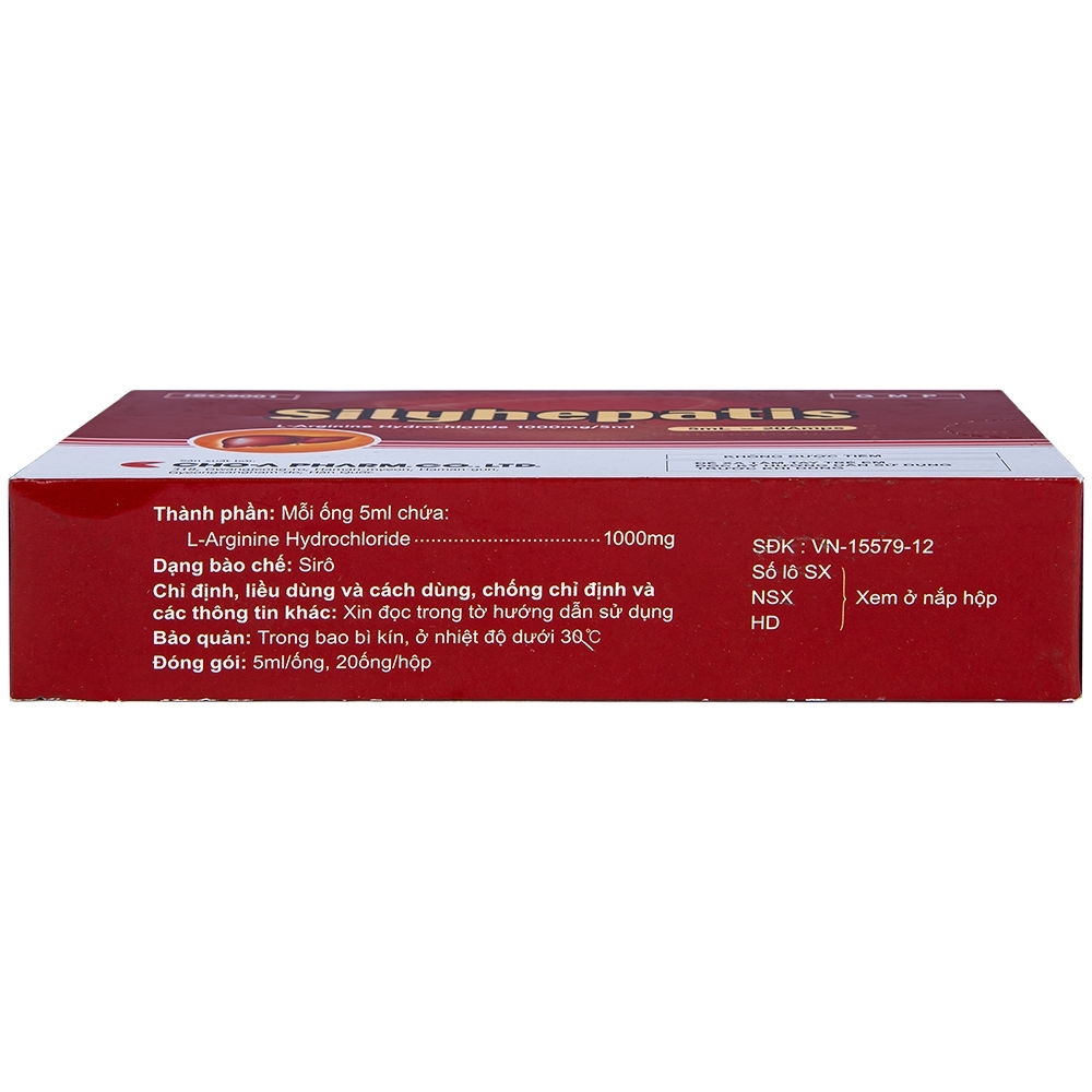 Hình ảnh Siro Silyhepatis Cho-A điều trị duy trì tăng amoniac máu (2 vỉ x 10 ống x 5ml)