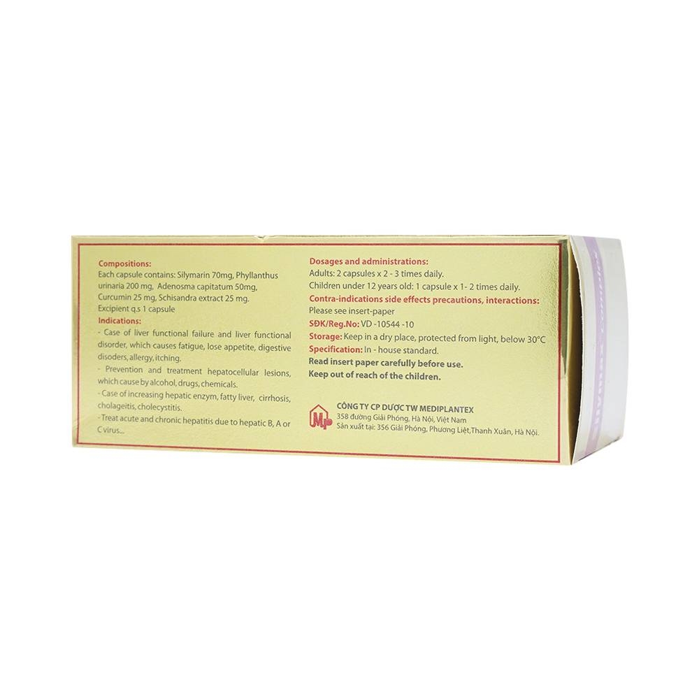 Hình ảnh Thuốc Silymax Complex Mediplantex điều trị viêm gan do virus, xơ gan (6 vỉ x 10 viên) 