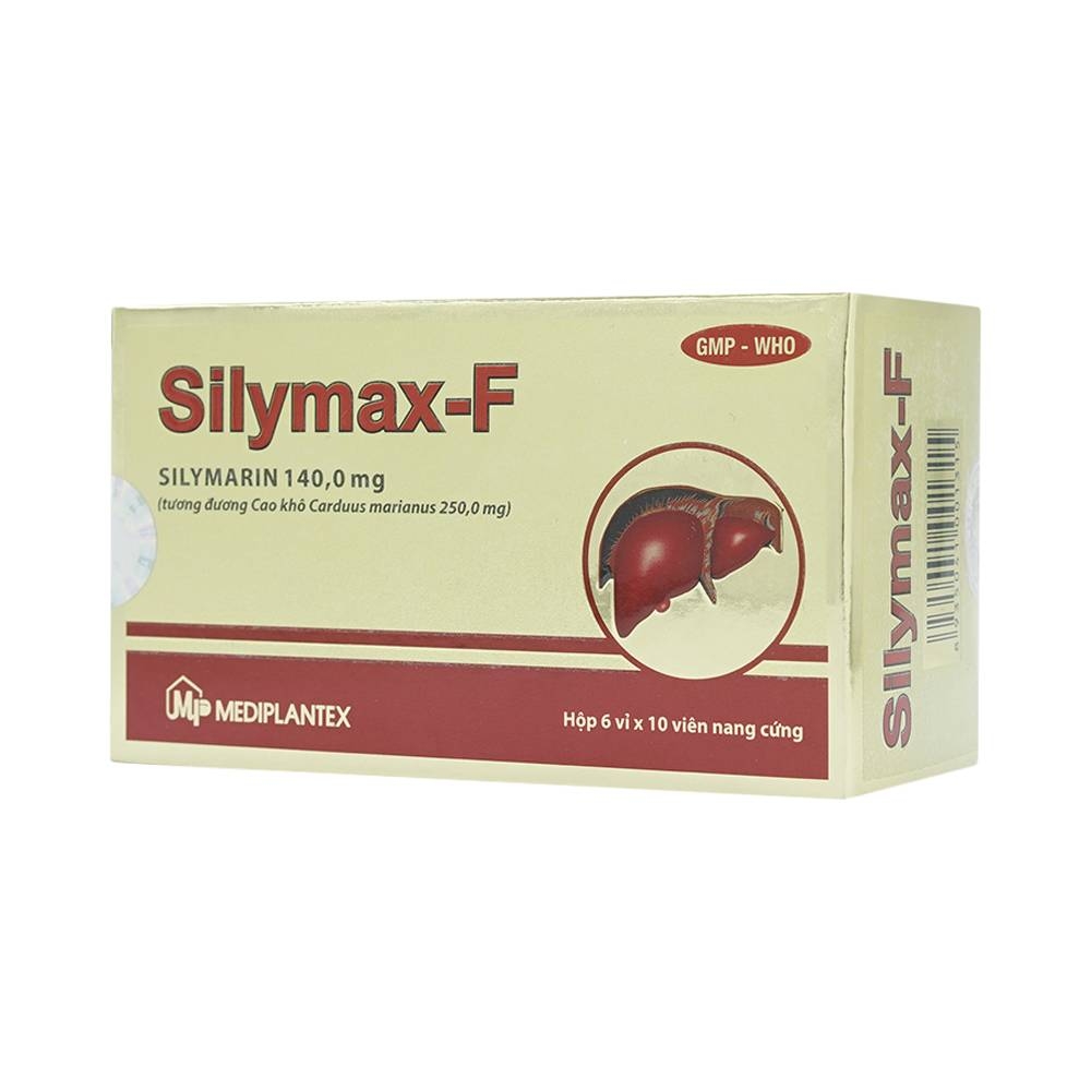 Hình ảnh Thuốc Silymax-F Mediplantex điều trị viêm gan do virus, xơ gan (6 vỉ x 10 viên)