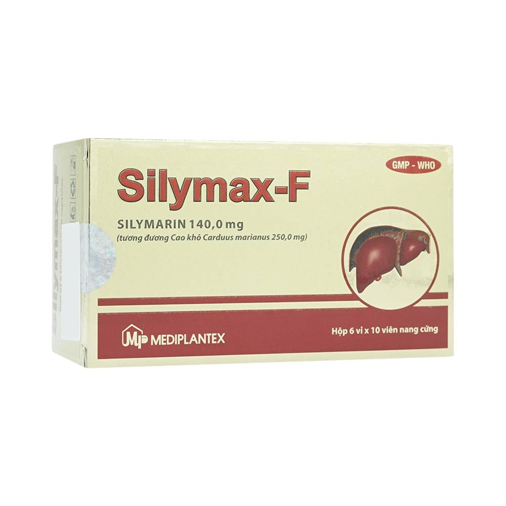 Hình ảnh Thuốc Silymax-F Mediplantex điều trị viêm gan do virus, xơ gan (6 vỉ x 10 viên)