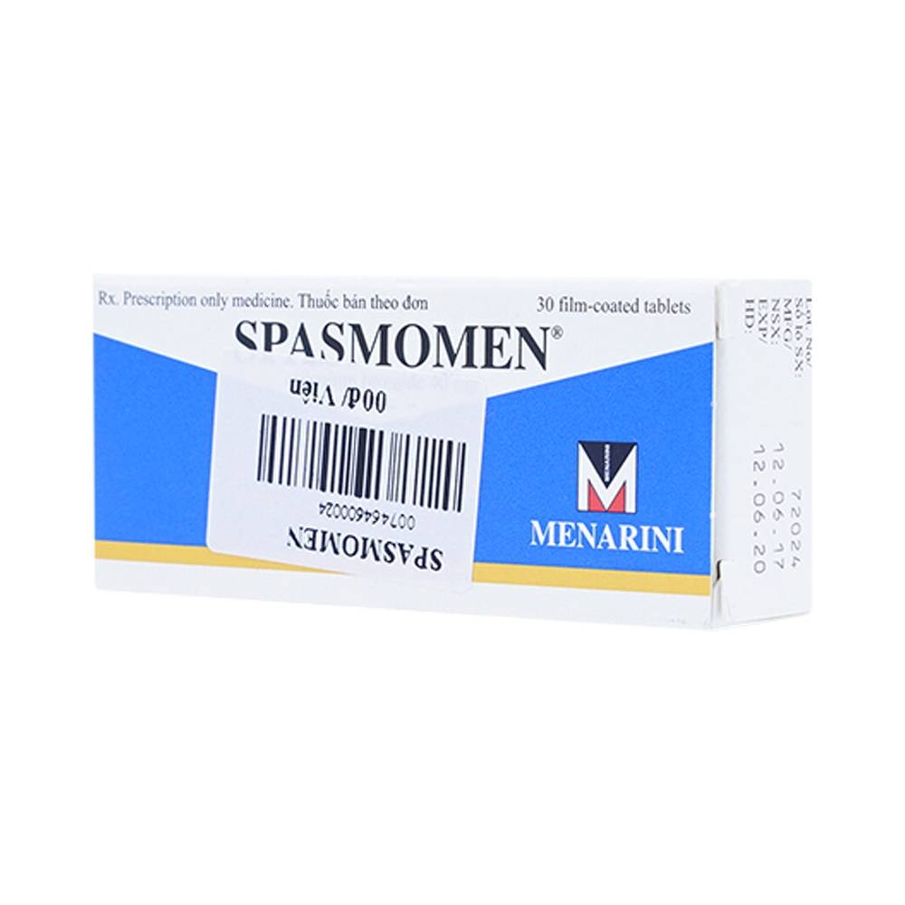 Hình ảnh Thuốc Spasmomen Menarini điều trị hội chứng đại tràng kích thích (3 vỉ x 10 viên)