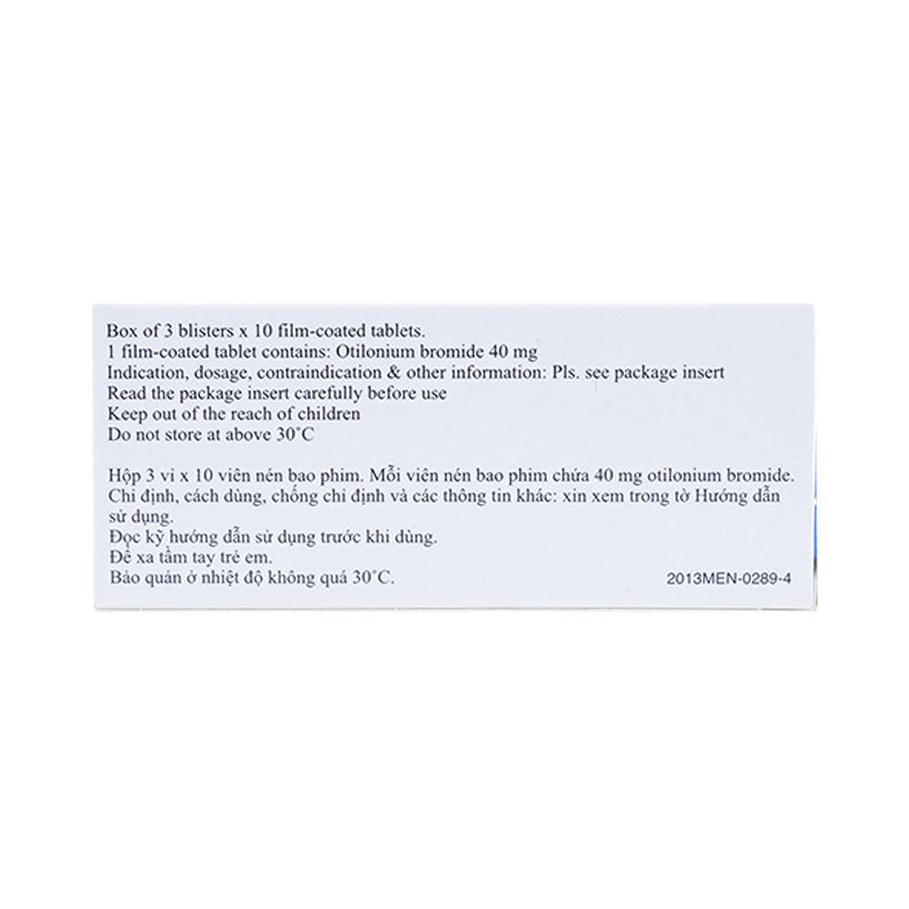 Hình ảnh Thuốc Spasmomen Menarini điều trị hội chứng đại tràng kích thích (3 vỉ x 10 viên)