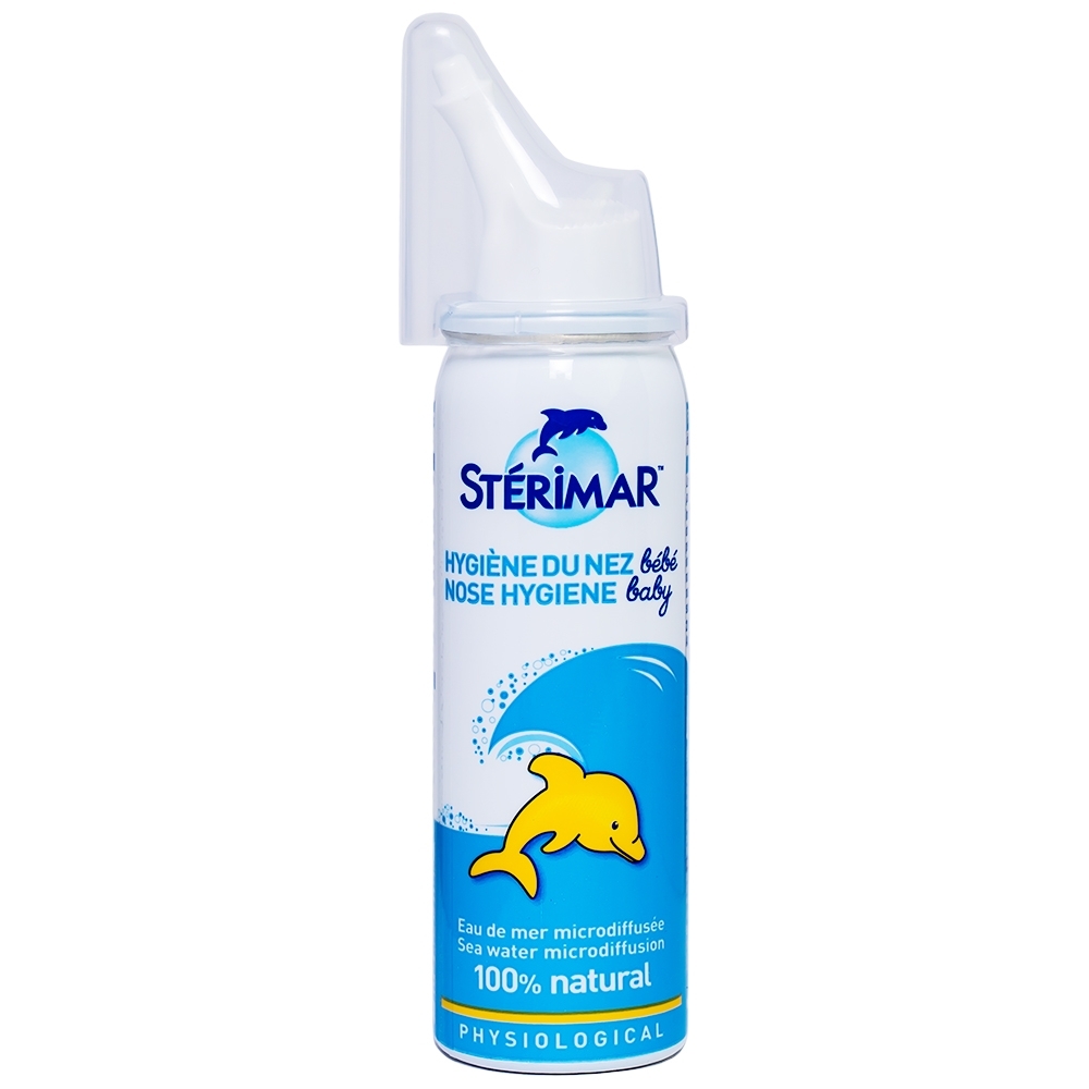 Hình ảnh Dung dịch xịt mũi Stérimar Nose Hygiene Baby 50ml loại bỏ bụi bẩn niêm mạc mũi cho trẻ từ 0 - 3 tuổi