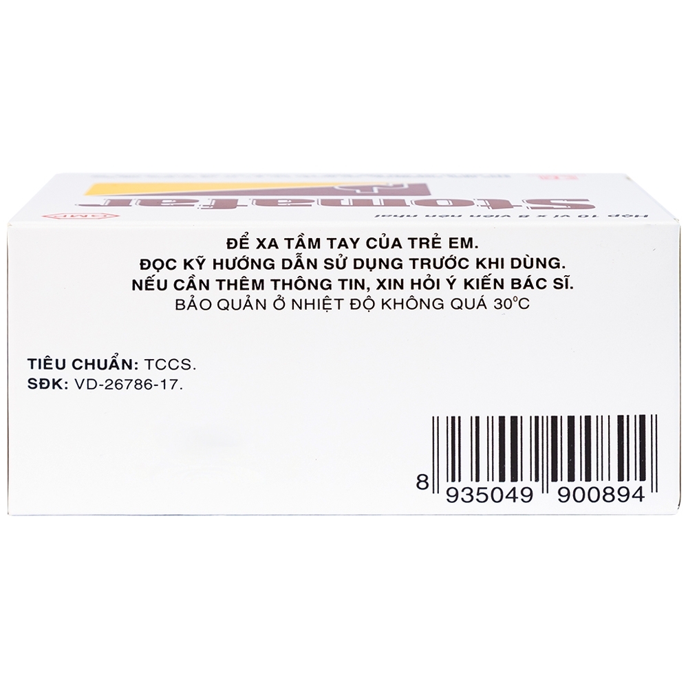 Hình ảnh Viên nhai Stomafar Pharmedic điều trị trung hòa acid dạ dày (10 vỉ x 8 viên)