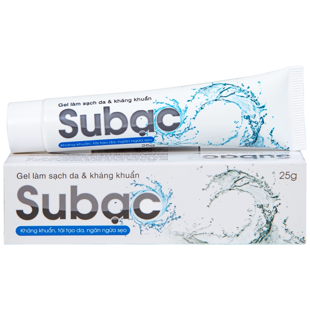 Hình ảnh Gel làm sạch da và kháng khuẩn Subạc Spaphar tái tạo da, ngăn ngừa sẹo (25g)