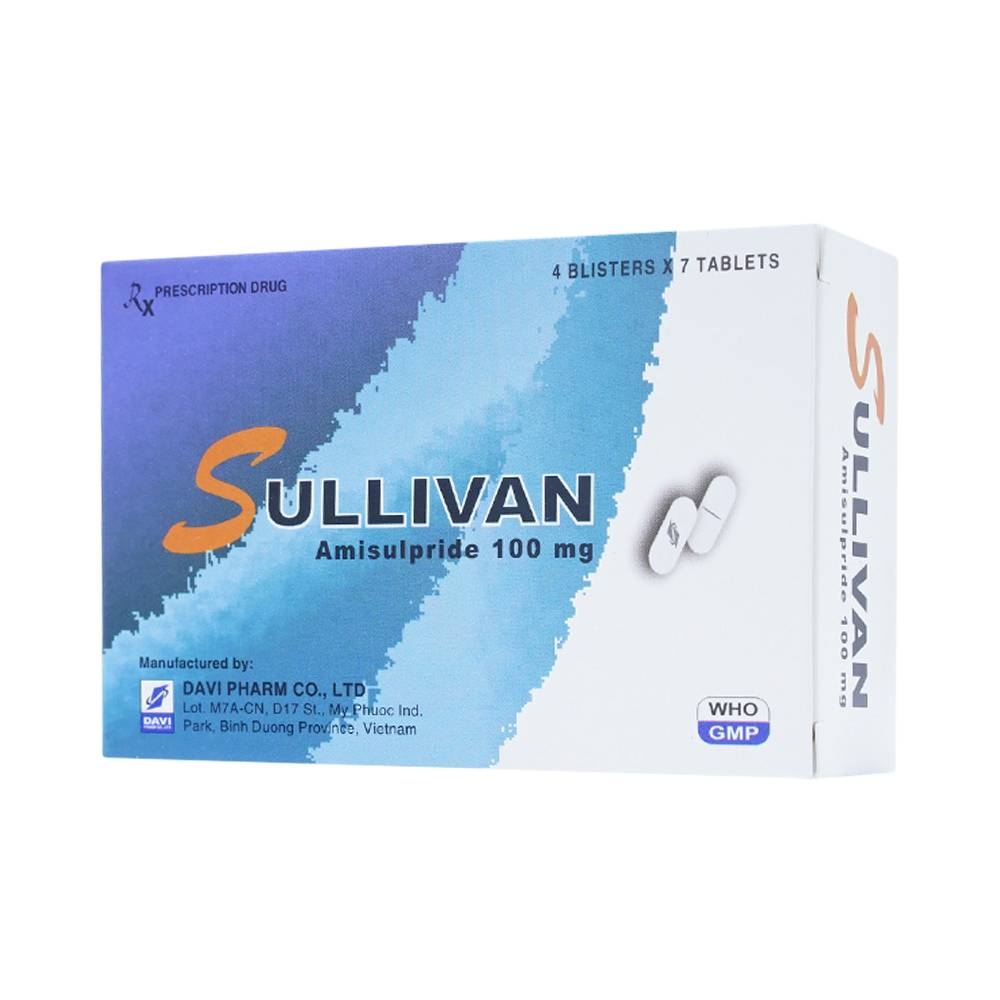 Hình ảnh Thuốc Sullivan Davipharm điều trị bệnh tâm thần phân liệt (4 vỉ x 7 viên)