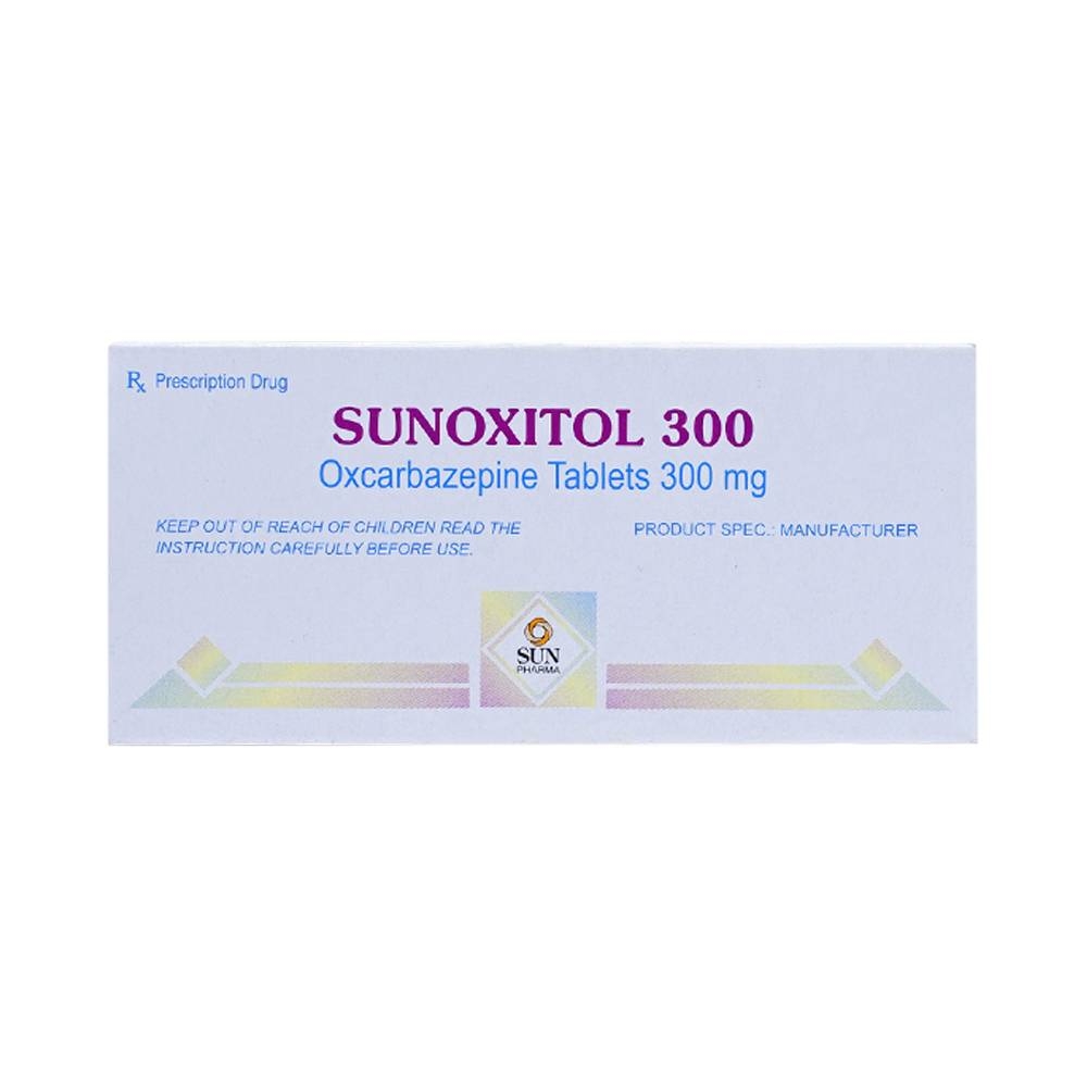 Hình ảnh Thuốc Sunoxitol 300 Sun Pharma điều trị động kinh cục bộ (5 vỉ x 10 viên)