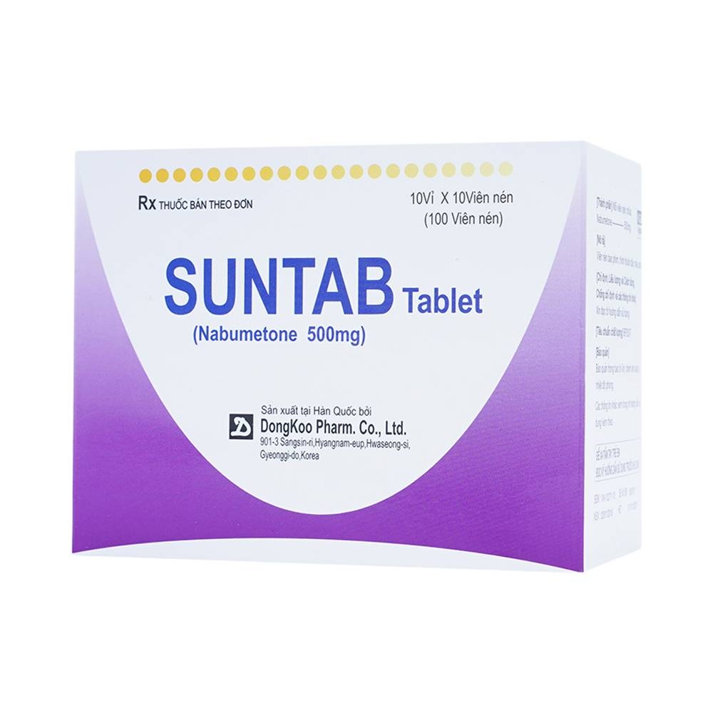 Hình ảnh Thuốc Suntab Tablet DongKoo điều trị triệu chứng viêm xương khớp (10 vỉ x 10 viên)