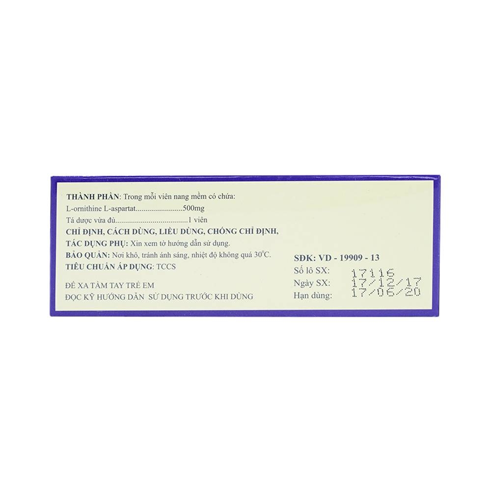 Hình ảnh Thuốc Sylhepgan Nam Hà điều trị tăng amoniac huyết (12 vỉ x 5 viên)