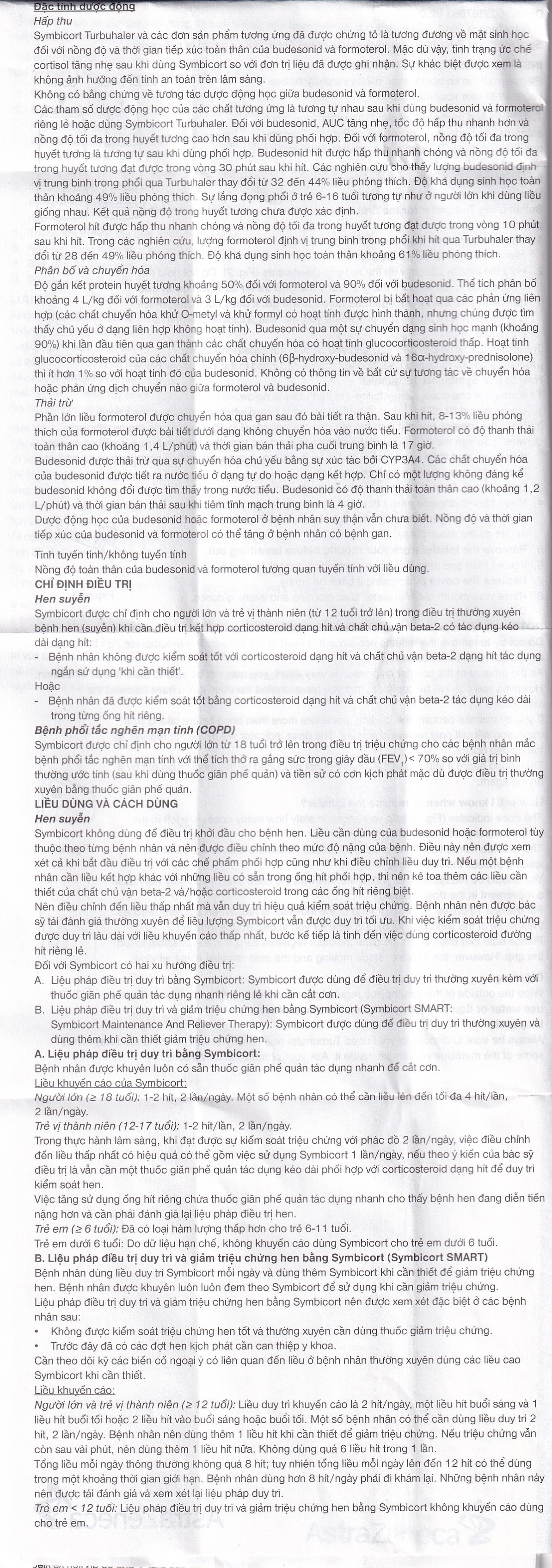 Hình ảnh Thuốc bột để hít Symbicort AstraZeneca điều trị hen suyễn (120 liều)