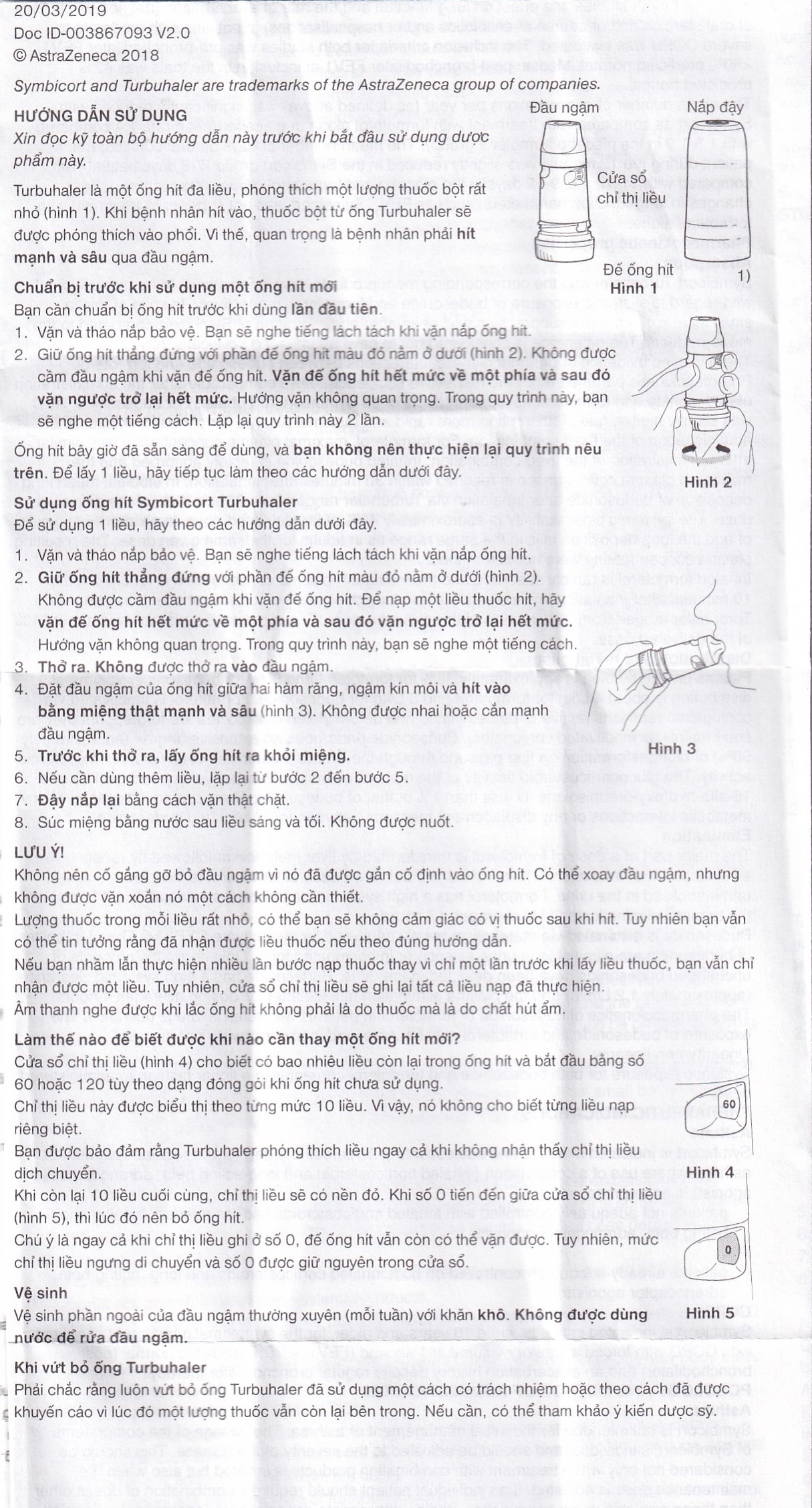 Hình ảnh Thuốc bột để hít Symbicort AstraZeneca điều trị hen suyễn (120 liều)