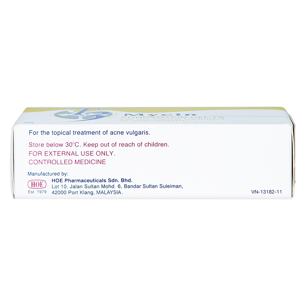 Hình ảnh Gel bôi T3 Mycin HOE điều trị mụn trứng cá có mủ hoặc hoặc kèm viêm (25g)