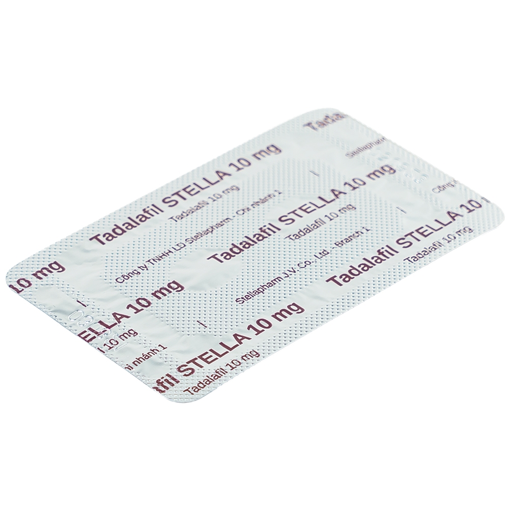 Hình ảnh Thuốc Tadalafil Stella 10mg điều trị rối loạn cương dương (1 vỉ x 2 viên)