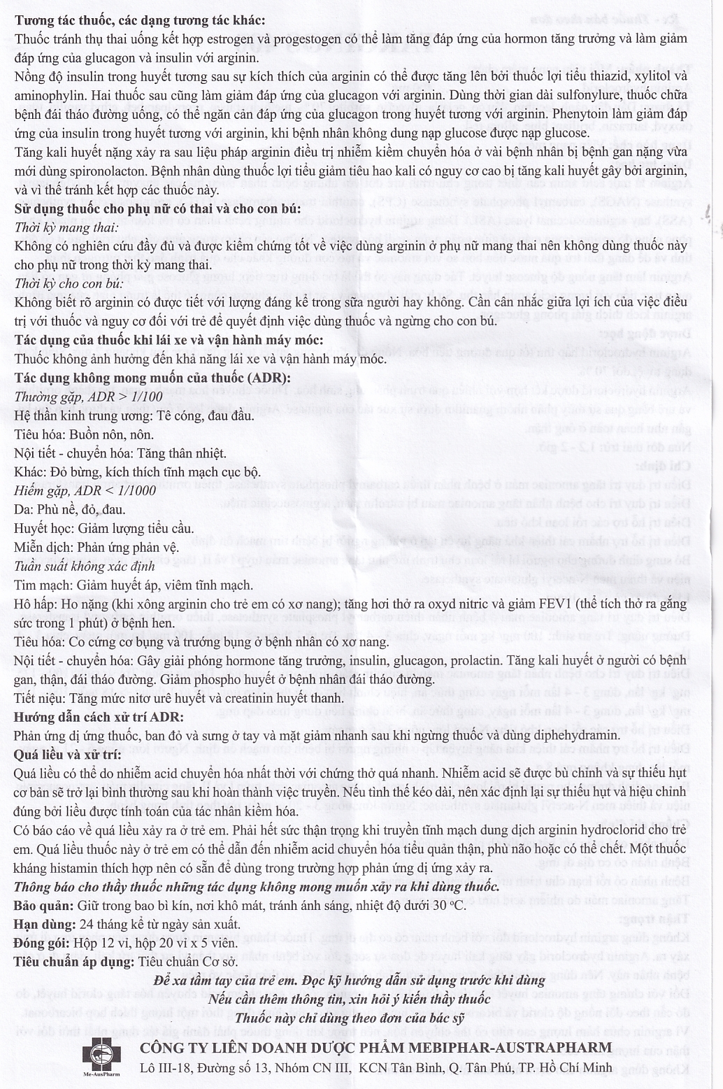 Hình ảnh Thuốc Targinos 400 Mebiphar điều trị duy trì tăng amoniac máu (12 vỉ x 5 viên)