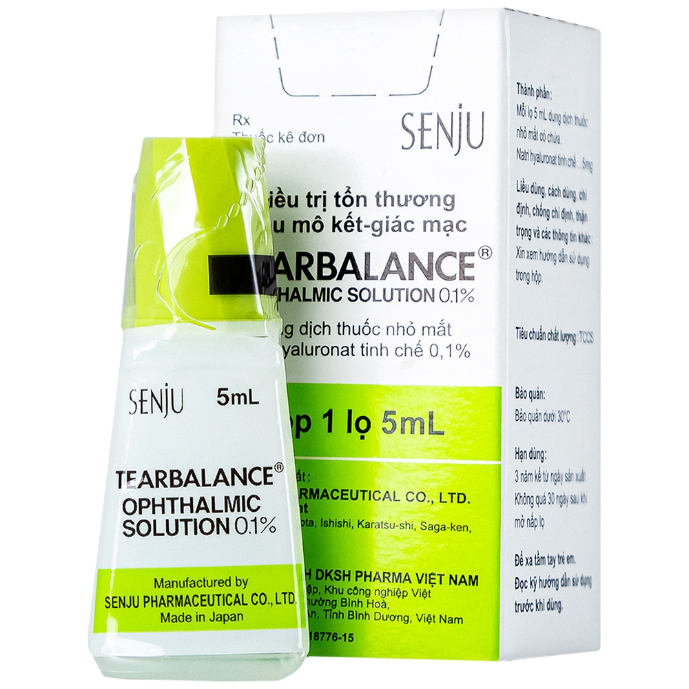 Hình ảnh Dung dịch thuốc nhỏ mắt Tearbalance 0.1% điều trị tổn thương biểu mô kết - giác mạc (5ml)