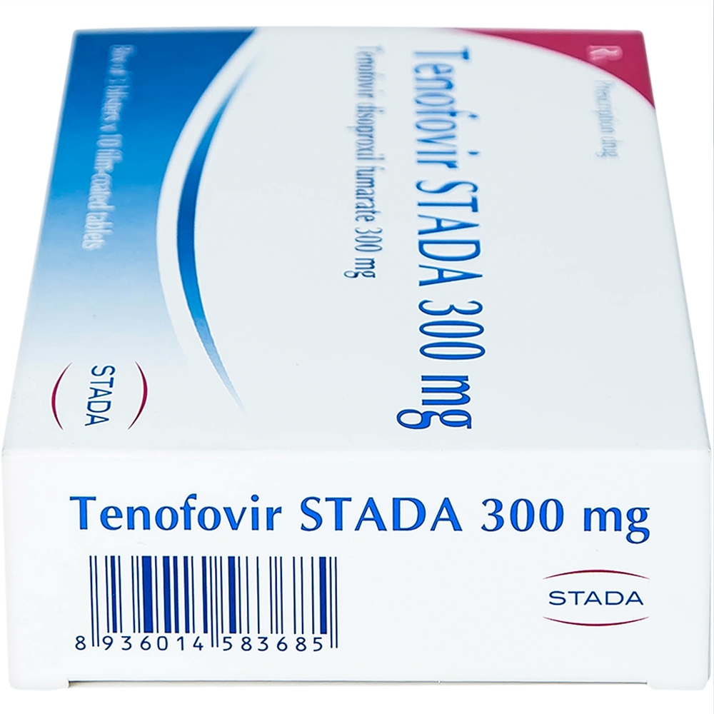Hình ảnh Thuốc Tenofovir STADA 300mg điều trị nhiễm HIV-1, viêm gan B (3 vỉ x 10 viên)
