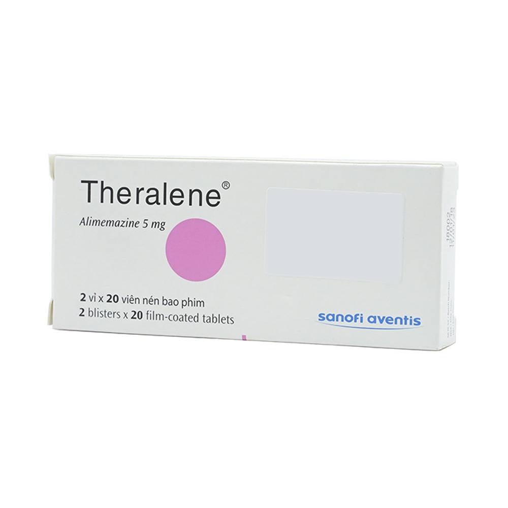 Hình ảnh Thuốc Theralene Sanofi hỗ trợ điều trị các triệu chứng viêm mũi dị ứng, mày đay (40 viên)