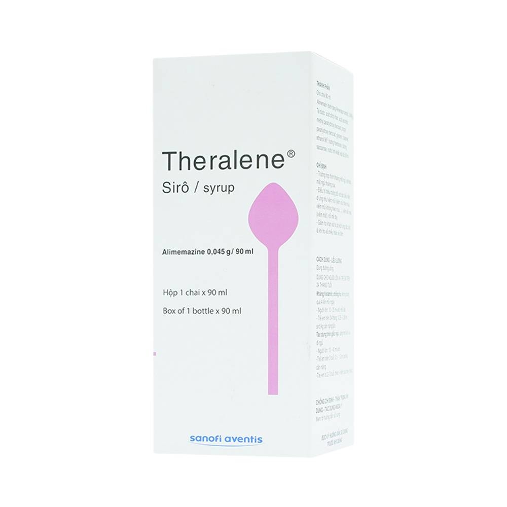 Hình ảnh Siro Theralene Sanofi điều trị mất ngủ, viêm mũi (90ml)