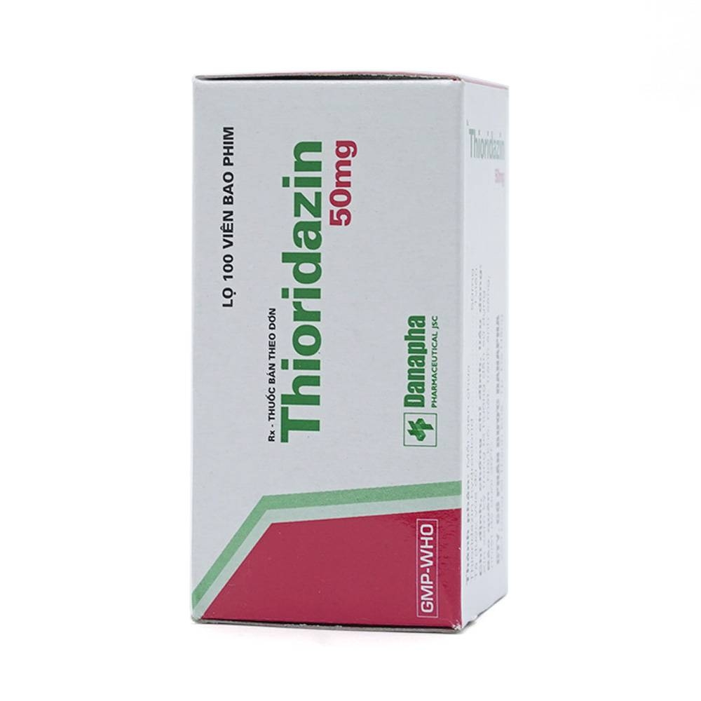 Hình ảnh Thuốc Thioridazin 50mg Danapha điều trị bệnh tâm thần phân liệt (100 viên)