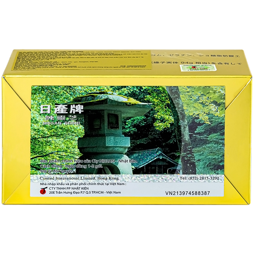 Hình ảnh Viên uống Thuần Linh Chi Nissan hỗ trợ bồi bổ sức khỏe, giúp bảo vệ gan (50 gói)