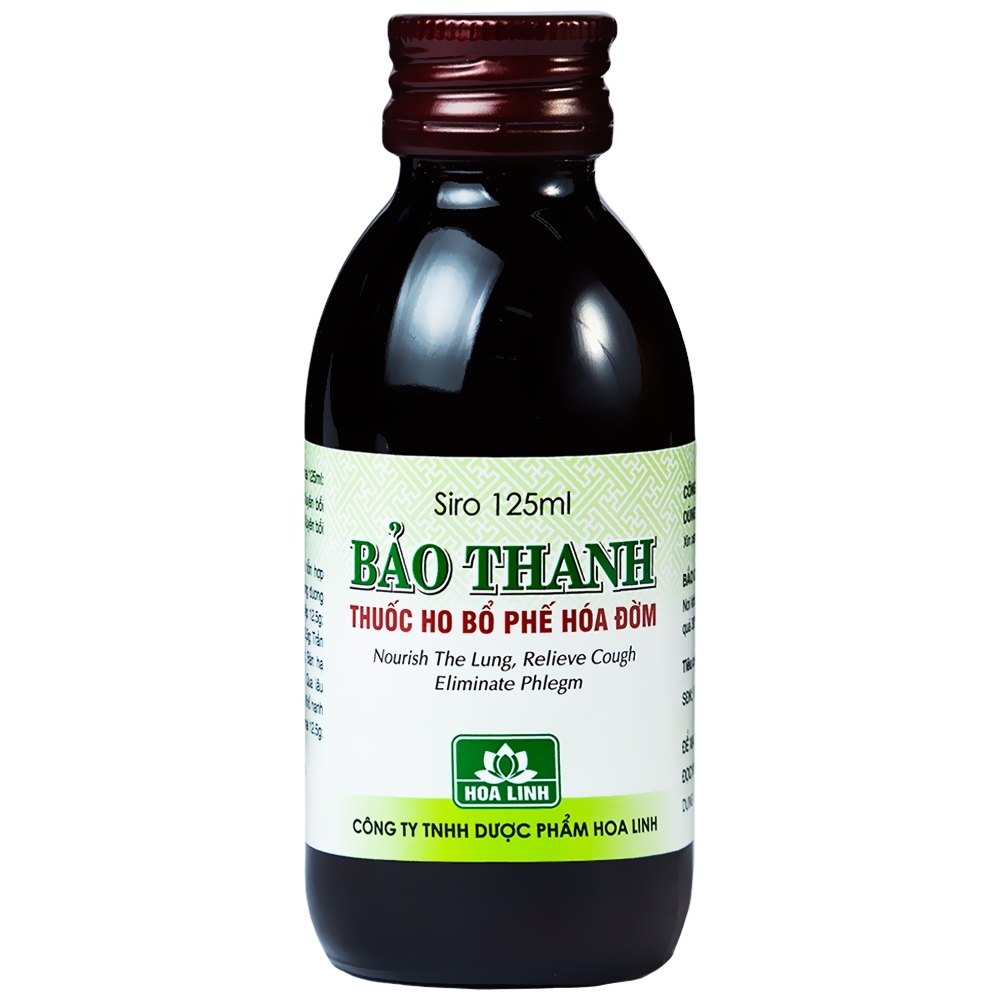 Hình ảnh Siro ho Bảo Thanh điều trị các chứng ho, viêm phổi (125ml)