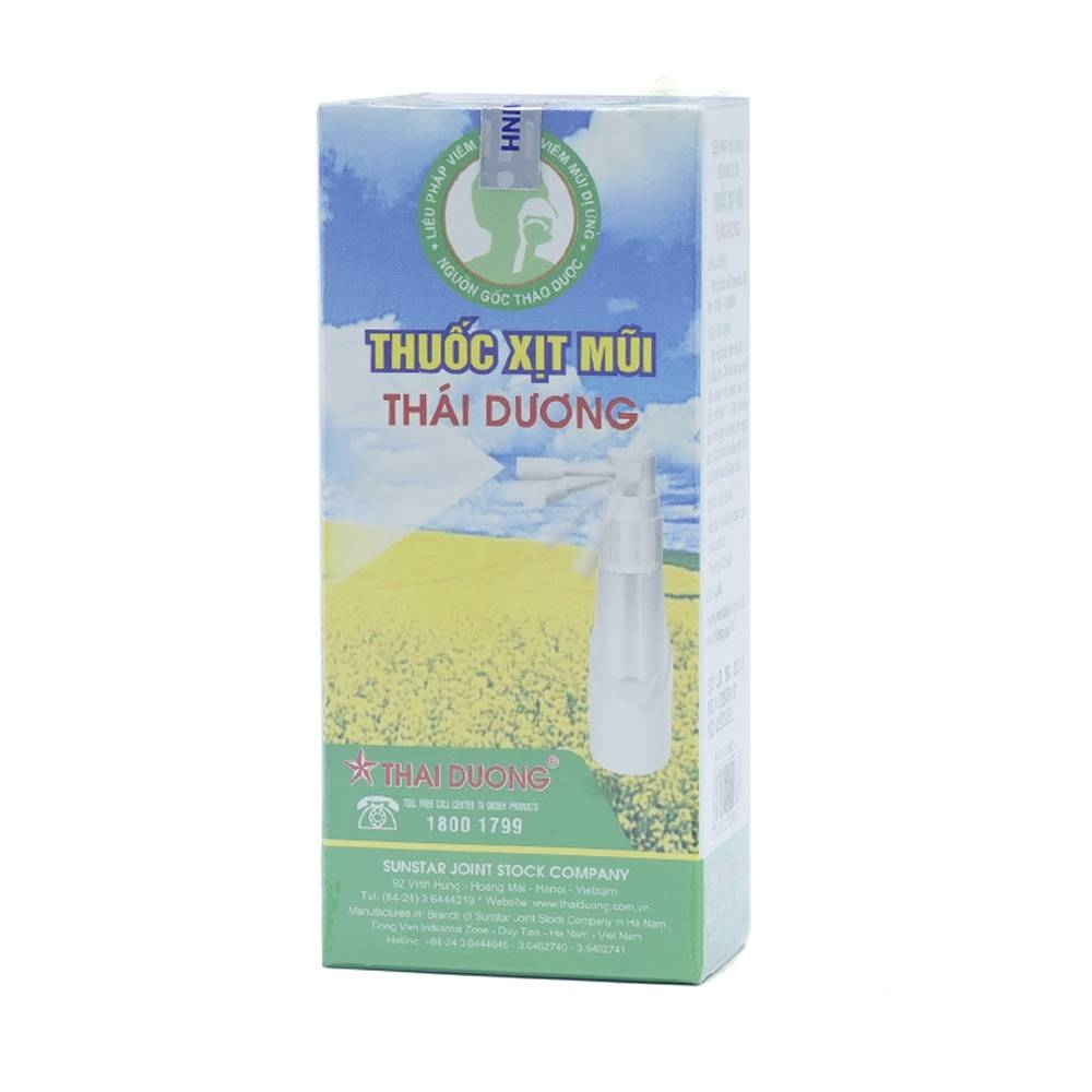 Hình ảnh Thuốc xịt mũi Thái Dương điều trị hắt hơi, sổ mũi, nghẹt mũi (20ml)