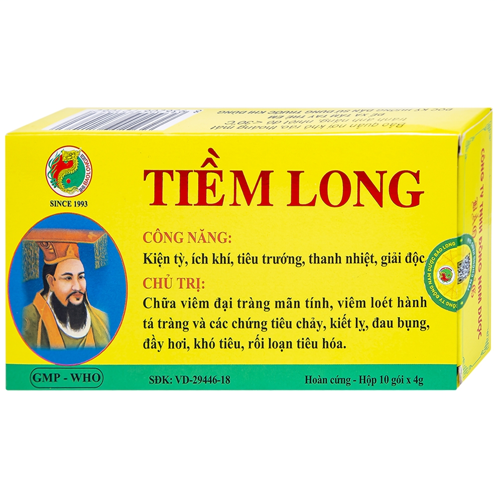 Hình ảnh Thuốc Tiềm Long Bảo Long điều trị viêm đại tràng, loét hành tá tràng (10 gói x 4g)