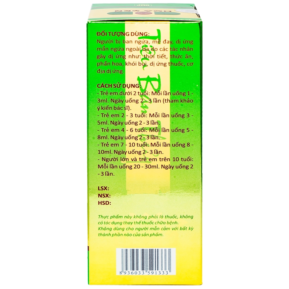 Hình ảnh Siro Tiêu Ban Thủy Hoa Sen giúp thanh nhiệt giải độc, hỗ trợ giảm dị ứng (150ml)