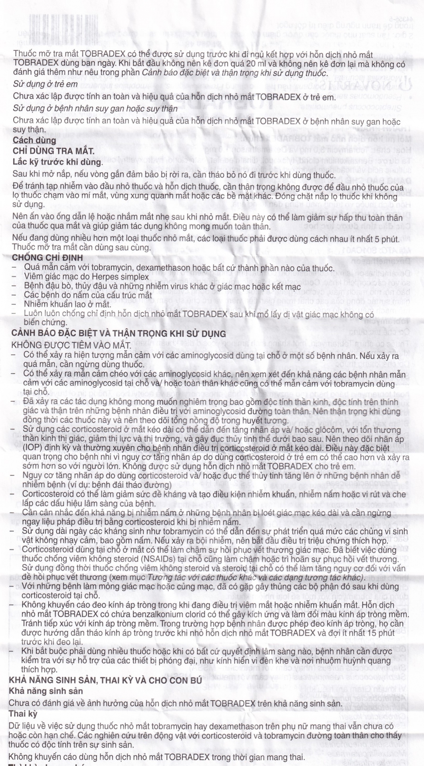 Hình ảnh Hỗn dịch nhỏ mắt Tobradex điều trị tình trạng viêm ở mắt (5ml)