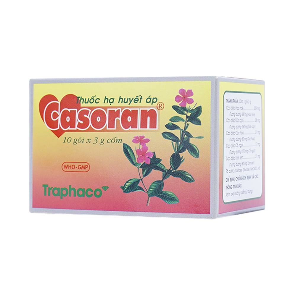 Hình ảnh Thuốc Casoran Traphaco hỗ trợ hạ huyết áp(10 gói x 3g)