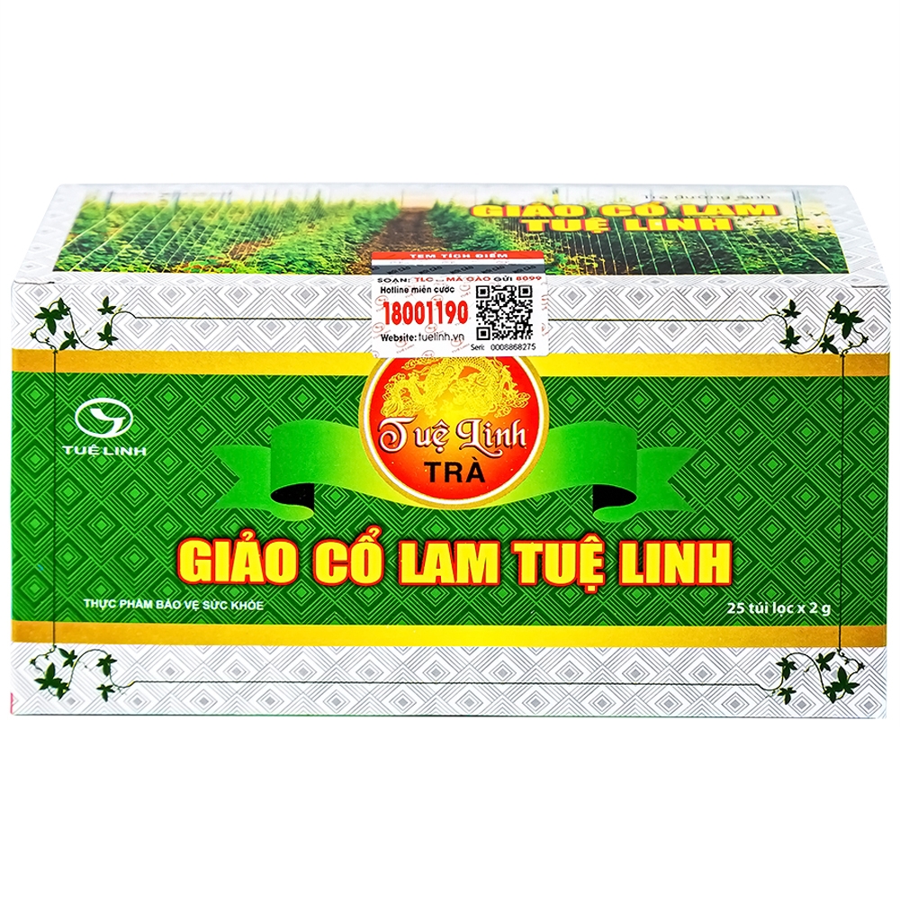 Hình ảnh Trà túi lọc Giảo Cổ Lam Tuệ Linh (2g x 25 túi)