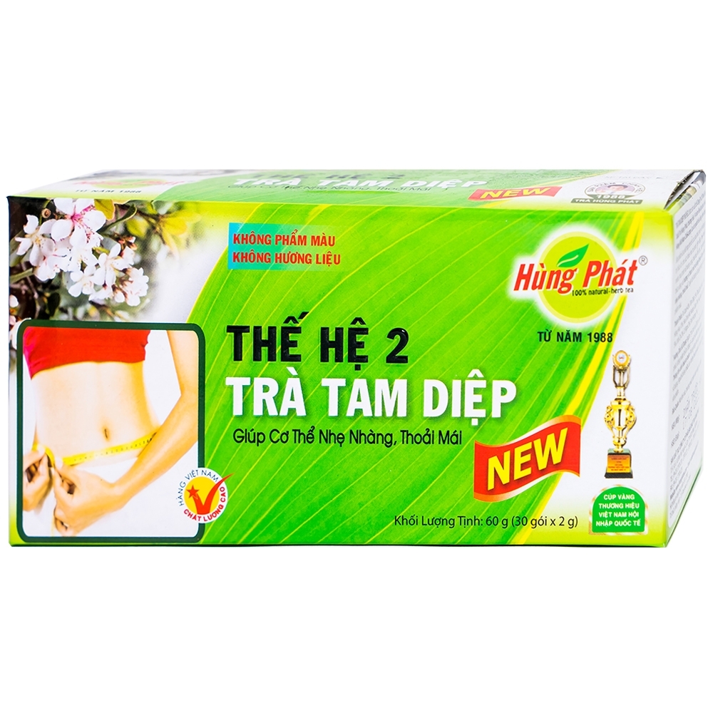 Hình ảnh Trà Tam Diệp Thế Hệ 2 (2g x 30 gói)