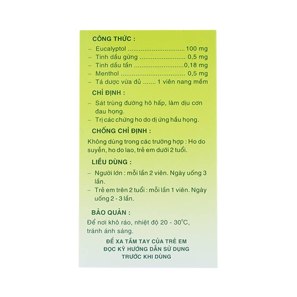 Hình ảnh Thuốc Tragutan Dược 3/2 sát trùng đường hô hấp, dịu cơn đau họng (10 vỉ x 10 viên)