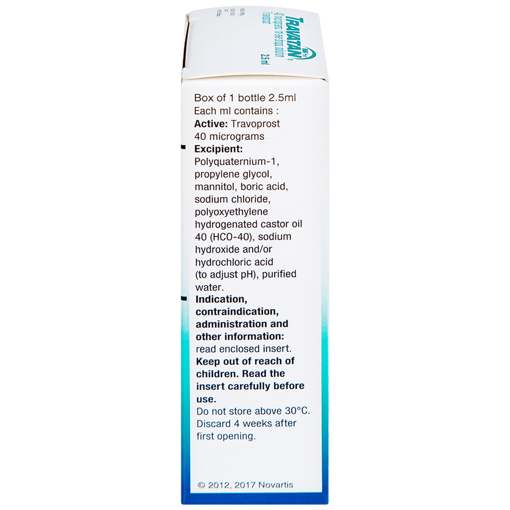 Hình ảnh Thuốc nhỏ mắt Travatan Novartis làm giãn nhãn áp (2,5ml)